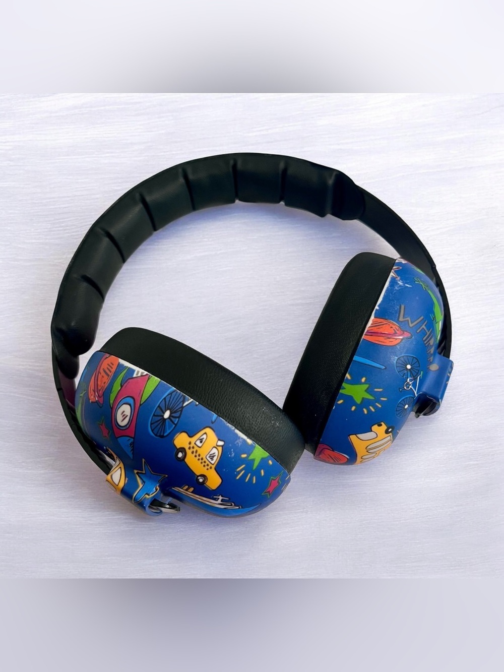 BANZ Baby Hearing Protection Earmuffs – Transport Pattern 🚀✈️🚌
